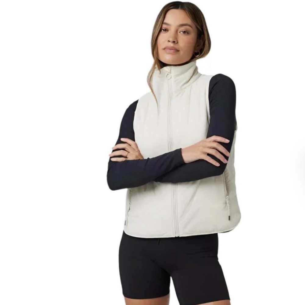 Vuori Women's Cream Quilted Vest